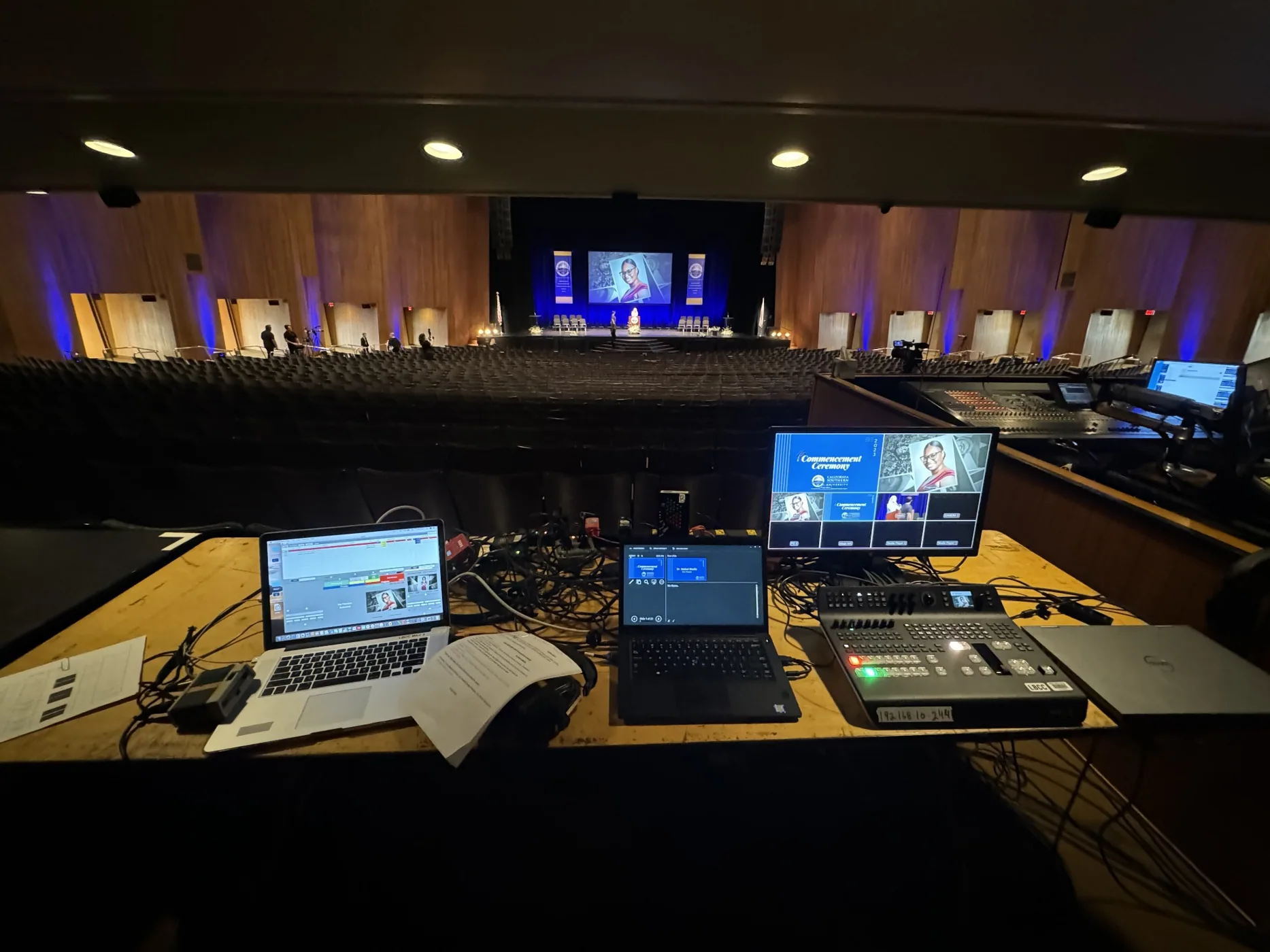 Auditorium presentation control