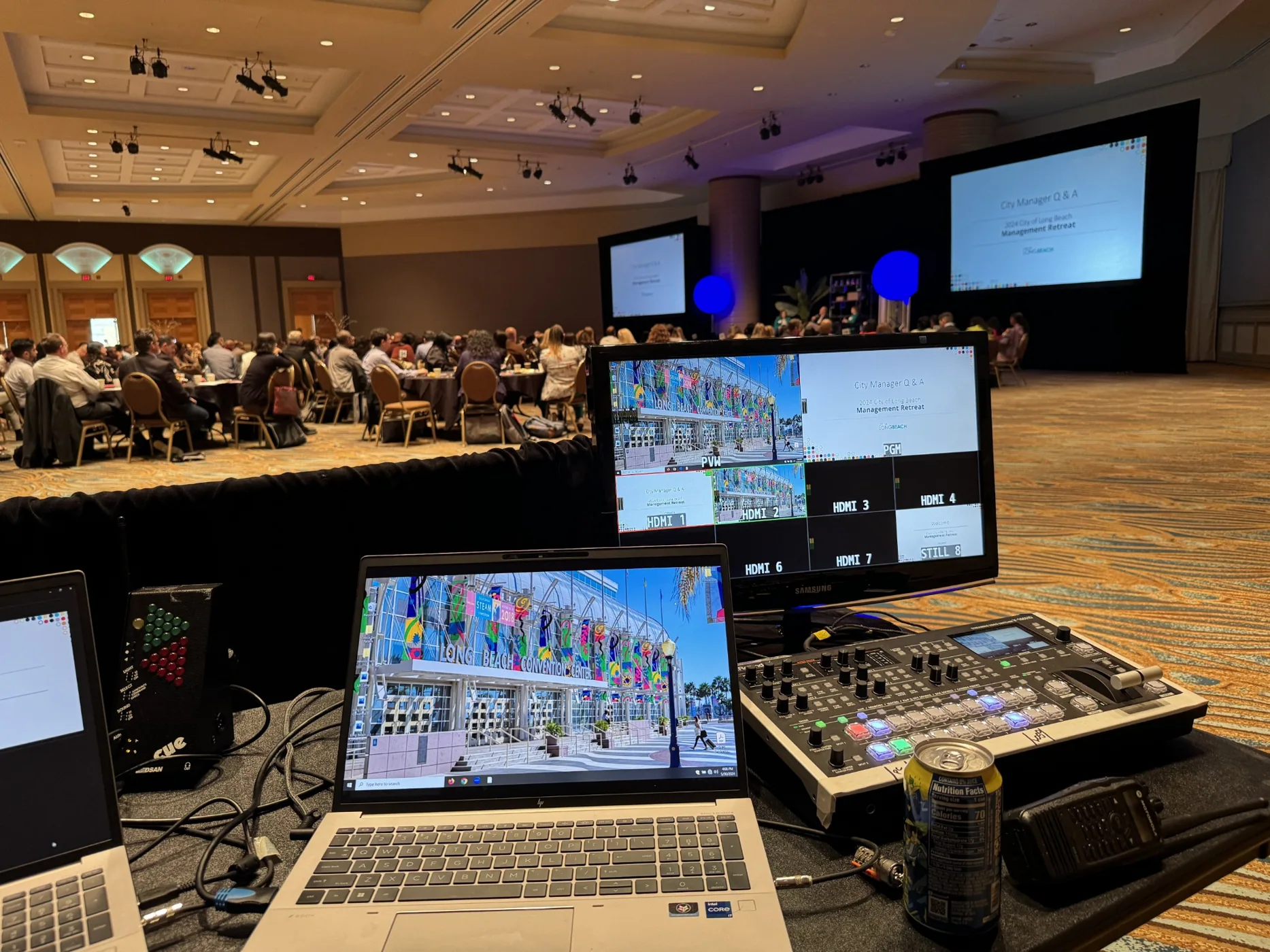 Live ballroom video production