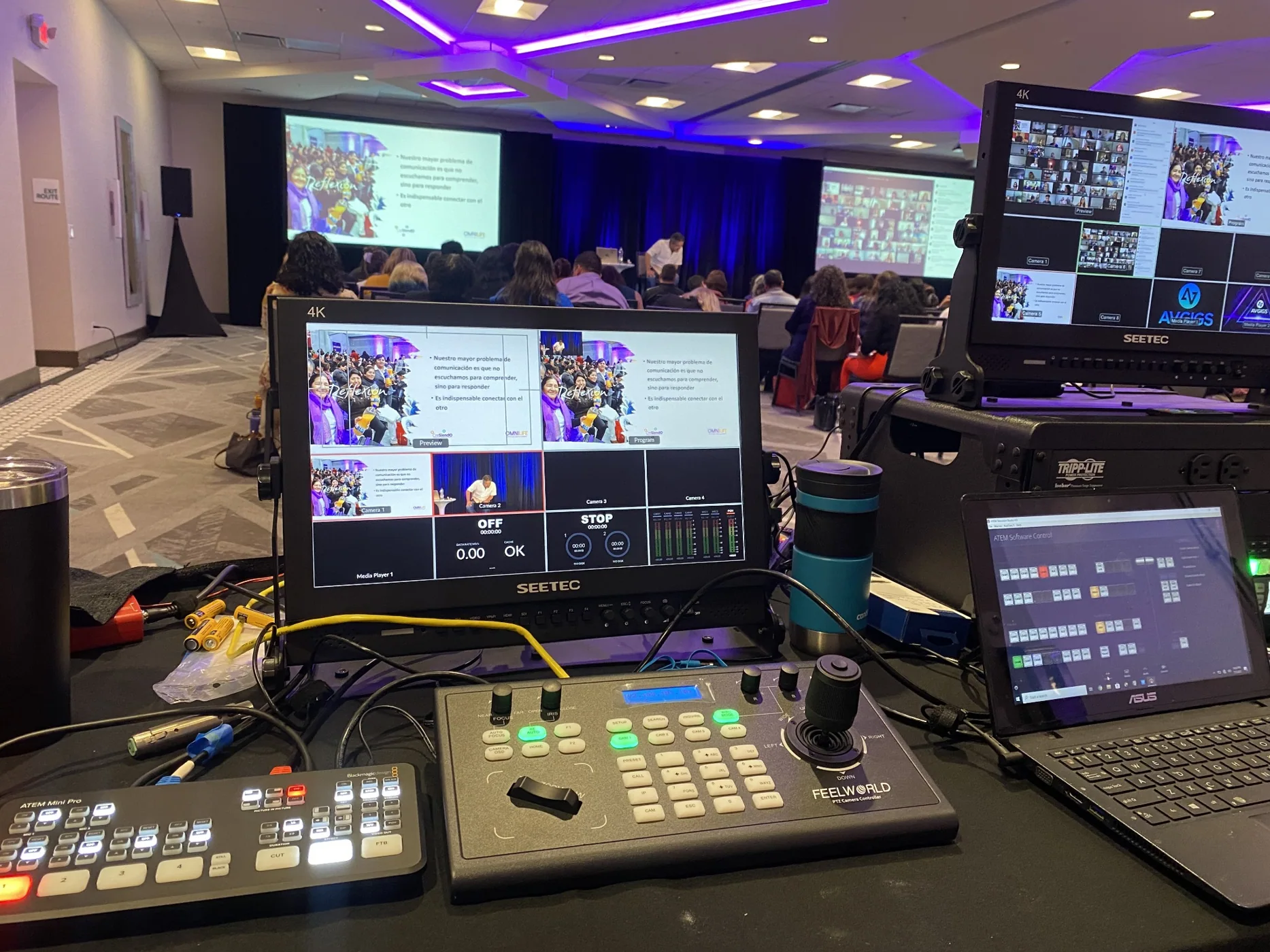 Presentation switching setup