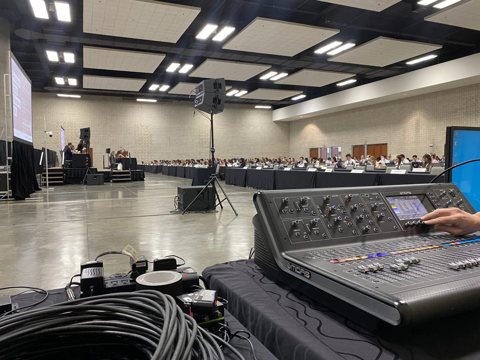 Live event audio and video operations