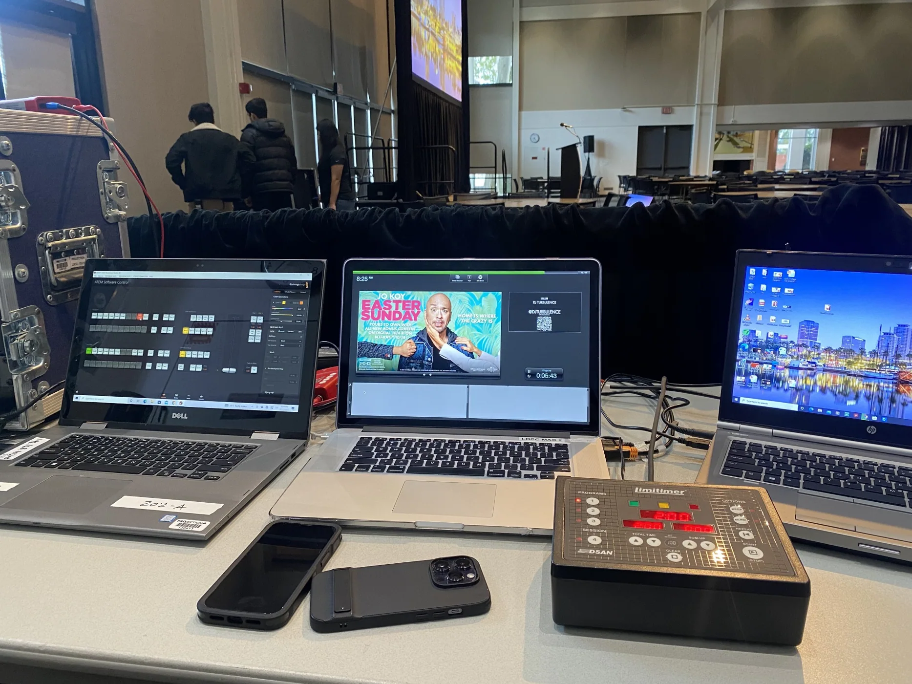 Corporate AV front of house technical station