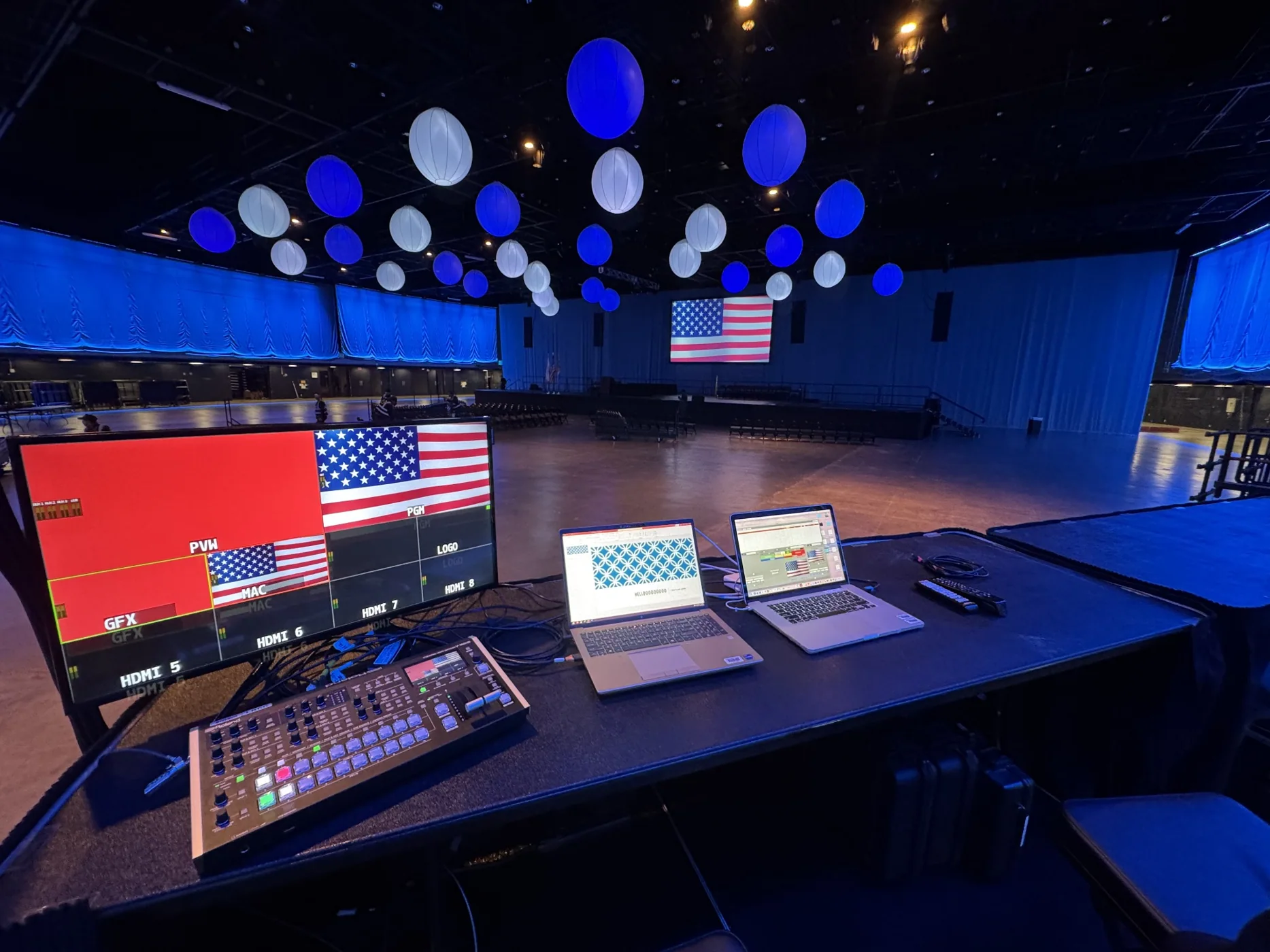 Production control for large-scale events